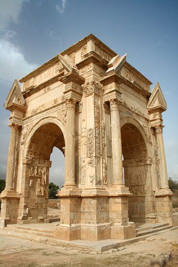 The Arch of Septimius Severus at Leptis Magna